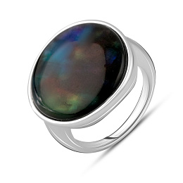 Срібні сережки з амолітом 17.281ct