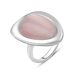 Срібна каблучка з котячим оком 15.267ct