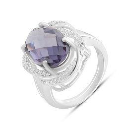 Silver ring with alexandrite 8.513ct