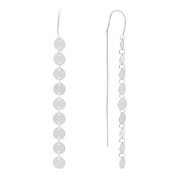 Срібні сережки без каменів