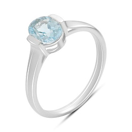Silver ring with topaz 1.442ct