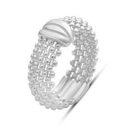 Silver ring without stones