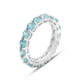 Silver Ring with Fianites