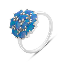 Silver ring with opal 1.322ct