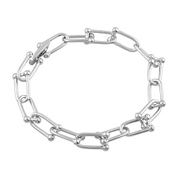Silver bracelet without stones