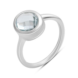 Срібне кільце з топазом 3.025ct