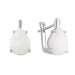 Серебряные серьги с опалом 2.55ct