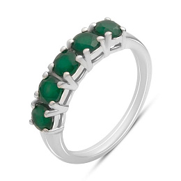 Срібна каблучка з агатом 1.1ct