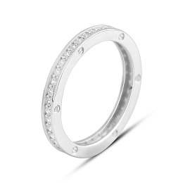 Золота каблучка з фіанітами 0.84ct