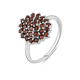 Серебряное кольцо с гранатом 1.335ct