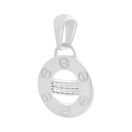 Silver pendant with 0.1ct fianites