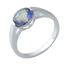 Серебряное кольцо с мистик топазом 1.485ct