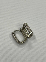 Серебряные серьги с фианитами