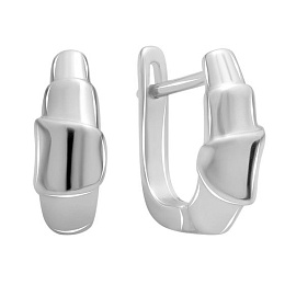 Срібні сережки без каменів