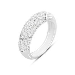 Silver Ring with Fianites