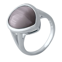 Серебряное кольцо с кошачьим глазом