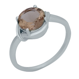 Silver ring with sultanite