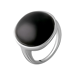 Серебряное кольцо с ониксом 18.469ct