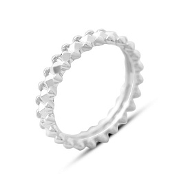 Срібна каблучка без каменів