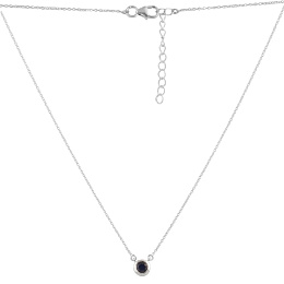 Серебряное колье с сапфиром 0.663ct