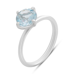 Серебряное кольцо с топазом 2.219ct