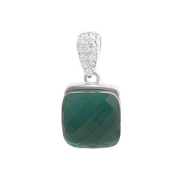 Серебряная подвеска с фианитами