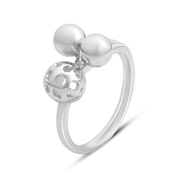 Срібна каблучка без каменів