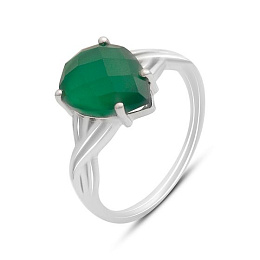 Серебряное кольцо с агатом 2.658ct