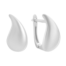 Silver earrings without stones