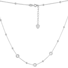 Silver necklace without stones