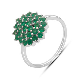 Серебряное кольцо с агатом 0.9ct