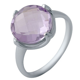 Срібна каблучка з аметистом 4.913ct
