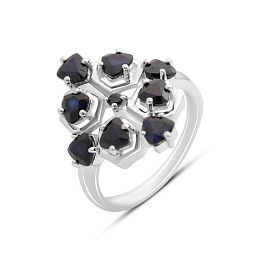 Срібна каблучка із сапфіром 2.775ct