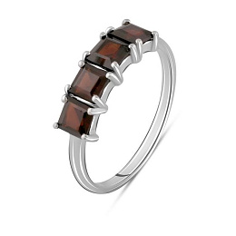 Silver ring with garnet 1.775ct