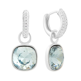 Silver Earrings with Fianites