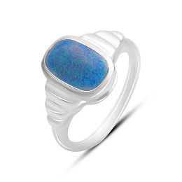 Silver ring with opal 1.442ct