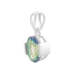 Silver pendant with mystic topaz 0.933ct