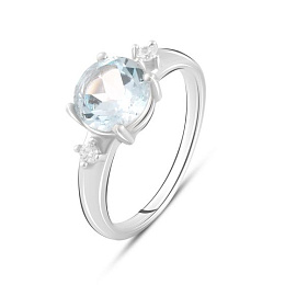 Серебряное кольцо с топазом 2.63ct