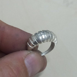 Серебряное кольцо без камней