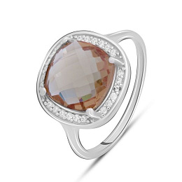 Серебряное кольцо с султанитом 3.884ct