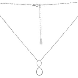 Серебряное колье с перламутром