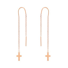 Золоті сережки без каменів