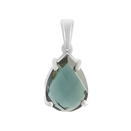 Серебряная подвеска с топазом Лондон Блю 3.1ct