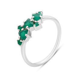 Silver ring with agate 0.712ct