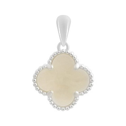Silver pendant with mother-of-pearl