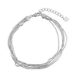 Silver bracelet without stones