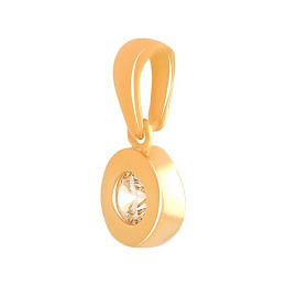 Золотая подвеска с фианитами 0.4ct