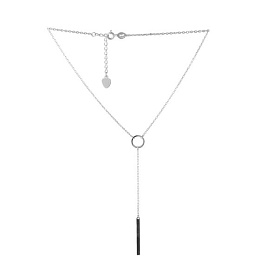 Silver necklace without stones