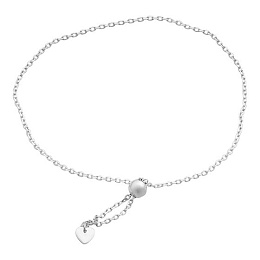 Silver bracelet without stones