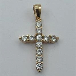 Серебряная подвеска с фианитами 0.44ct